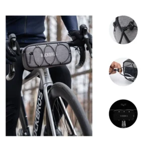 Rockbros TL001 ROAD TO SKY 1.9L Waterproof Handlebar Bike Bag - Gray - Image 4