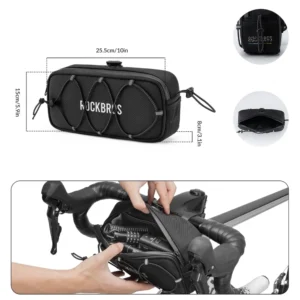 Rockbros TL001 ROAD TO SKY 1.9L Waterproof Handlebar Bike Bag - Black - Image 2