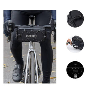 Rockbros TL001 ROAD TO SKY 1.9L Waterproof Handlebar Bike Bag - Black - Image 3
