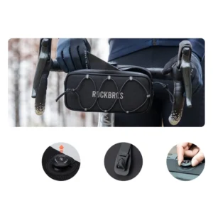 Rockbros TL001 ROAD TO SKY 1.9L Waterproof Handlebar Bike Bag - Black - Image 5