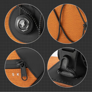 Rockbros TL003 ROAD TO SKY 2L Frame Bag Waterproof - Orange - Image 6