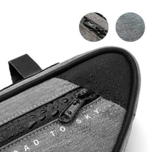 Rockbros TL003 ROAD TO SKY 2L Frame Bag Waterproof - Gray - Image 8
