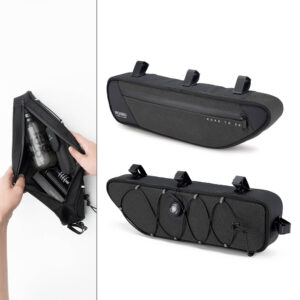 Rockbros TL003 ROAD TO SKY 2L Frame Bag Waterproof - Black - Image 7