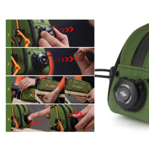 Rockbros TL004 ROAD TO SKY 0.7 l waterproof frame bag - green - Image 7