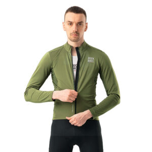 Rockbros TLWT001 ROAD TO SKY windproof insulated cycling jersey L - green - Image 3