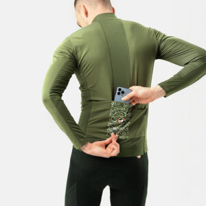 Rockbros TLWT001 ROAD TO SKY windproof insulated cycling jersey L - green - Image 4