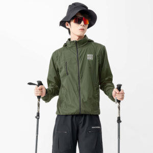 Rockbros TLWT002 ROAD TO SKY M Bicycle Windbreaker - Green - Image 4