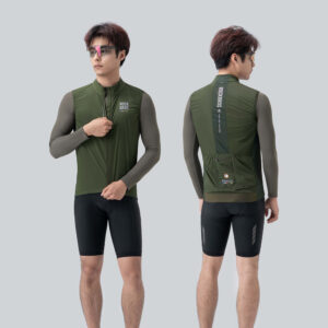 Rockbros TLMJ003-01 ROAD TO SKY men's lightweight breathable cycling vest M - green - Image 3