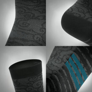 Rockbros 490025001 ROAD TO SKY Cycling Socks 39-42 cm - Black - Image 3