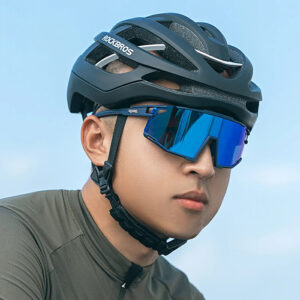 Rockbros SP258 ROAD TO SKY Cycling Glasses Polarized Blue Lenses - Navy Blue - Image 2