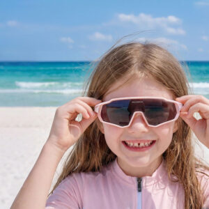 Rockbros SP383 Photochromic Cycling Glasses with UV400 Protection for Kids - Pink - Image 2