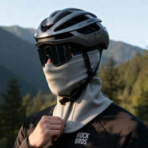 Rockbros LF25949 Elastic Velvet Balaclava - Gray - Image 2
