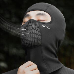 Rockbros LF25699 Fleece Bicycle Balaclava - Black - Image 4