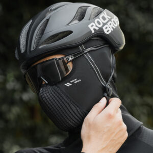 Rockbros LF25699 Fleece Bicycle Balaclava - Black - Image 5