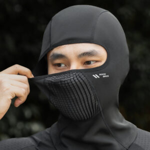 Rockbros LF25699 Fleece Bicycle Balaclava - Black - Image 6