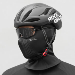 Rockbros LF25699 Fleece Bicycle Balaclava - Black - Image 7