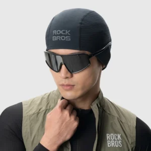 Rockbros LF25956 Seamless Knit Cycling Cap - Black - Image 2