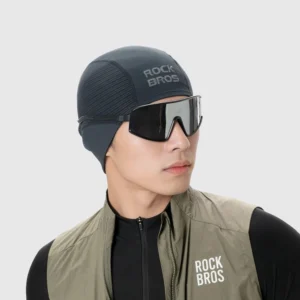 Rockbros LF25956 Seamless Knit Cycling Cap - Black - Image 7