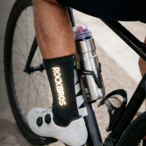 Rockbros 490067003 Reflective Cycling Socks M - Black - Image 3