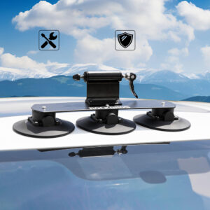 Rockbros XP1001 Roof Rack with Suction Cups for 1 Bike - Black - Image 2