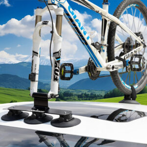 Rockbros XP1001 Roof Rack with Suction Cups for 1 Bike - Black - Image 6