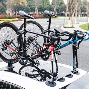 Rockbros XP1002 Suction Cup Roof Rack for 2 Bikes - Black - Image 2