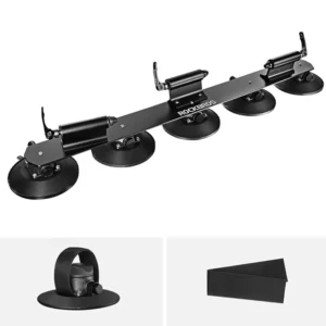Rockbros XP1003 Suction Cup Roof Rack for 3 Bikes - Black - Image 2