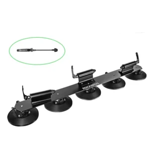 Rockbros XP1003 Suction Cup Roof Rack for 3 Bikes - Black - Image 4