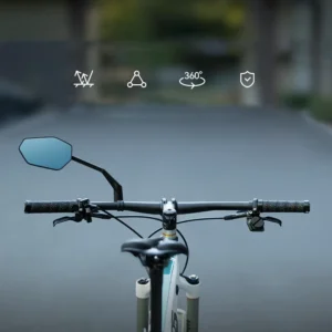 Rockbros F-253W Anti-Glare Carbon Fiber Arm Bicycle Mirror - Left - Image 4