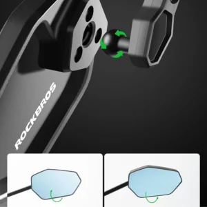 Rockbros F-253W Anti-Glare Carbon Fiber Arm Bicycle Mirror - Right - Image 4