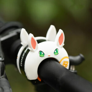 Rockbros 34001100 Children's Bicycle Bell Rabbit Motif - White - Image 2