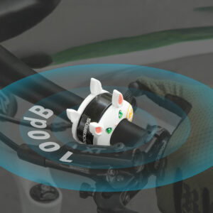 Rockbros 34001100 Children's Bicycle Bell Rabbit Motif - White - Image 3