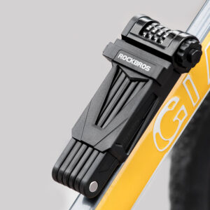 Rockbros LFCXR0085 Folding Bike Lock with Combination - Black - Image 2