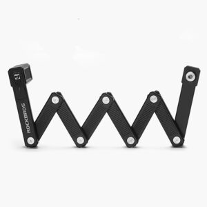 Rockbros LKXR2010 Folding Bike Lock with Key - Black - Image 8