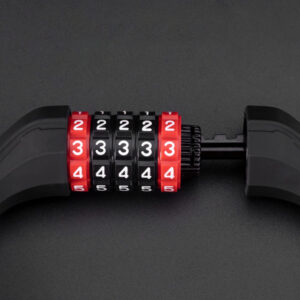 Rockbros RKS507 bicycle lock with 5-digit code, steel cable, 180 cm - black - Image 4
