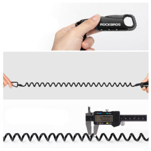 Rockbros RBK6N Combination Bike Lock - Black - Image 4