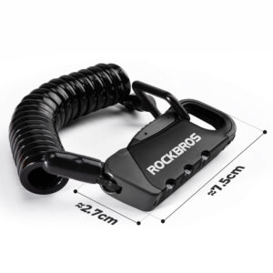 Rockbros RBK6N Combination Bike Lock - Black - Image 5