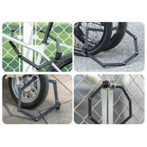 Rockbros 829 Folding Code Bike Lock - Black - Image 6
