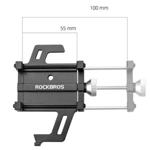 Rockbros 699 Handlebar Clamp Phone Holder - Red - Image 4