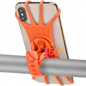 Rockbros LF436 Handlebar Clamp Phone Holder - Orange - Image 2