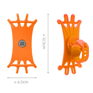 Rockbros LF436 Handlebar Clamp Phone Holder - Orange - Image 3