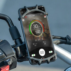 Rockbros LF436 Handlebar Clamp Phone Holder – Black - Image 4