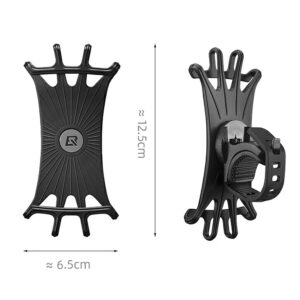 Rockbros LF436 Handlebar Clamp Phone Holder – Black - Image 2