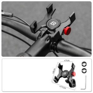 Rockbros 25210039001 Handlebar Clamp Phone Holder - Black - Image 3