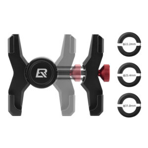 Rockbros 25210039002 phone holder clamp for headset cap - black - Image 3