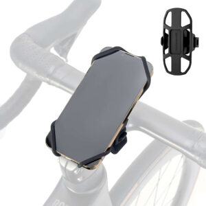 Rockbros 250015001 silicone clamp phone holder - black - Image 2
