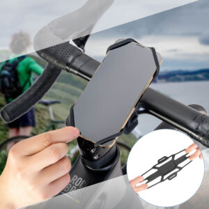 Rockbros 250015001 silicone clamp phone holder - black - Image 3