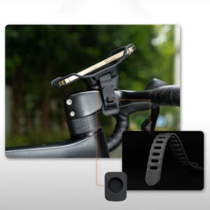 Rockbros 250015001 silicone clamp phone holder - black - Image 5