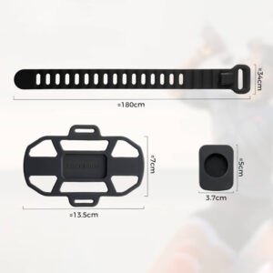 Rockbros 250015001 silicone clamp phone holder - black - Image 6