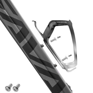 Rockbros RKL02 Aluminum Bottle Cage - Black and Silver - Image 4